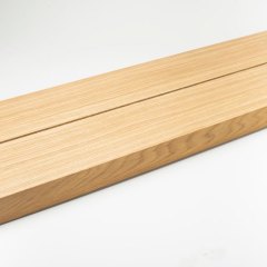 56 mm hylde med LED fræsning - gennemgående