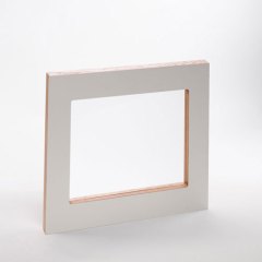 L4 vitrine, ST980 laminat, natur lak