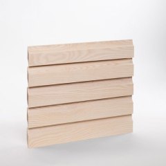 S-line, ask massiv, hvid struktur lak