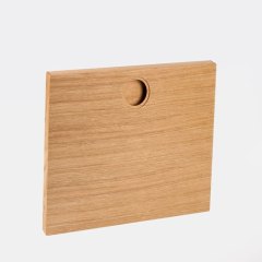 Ring 53, eg kvartskåret finér, natur lak