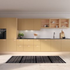 Café laminat 0903, ask hvid struktur lak. Profil 30x150