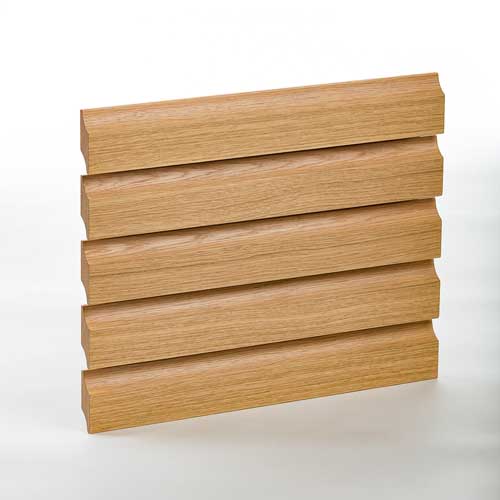 S-line består af 19 mm lameller, der er monteret på en 16 mm bagplade. Lamellerne kan være massive, massive med finér, laminat eller linoleum. Lamellerne laves på mål i bredden, mens højden er fast. Hver lamel er 60 mm høj, med 4 mm mellemrum mellem dem.